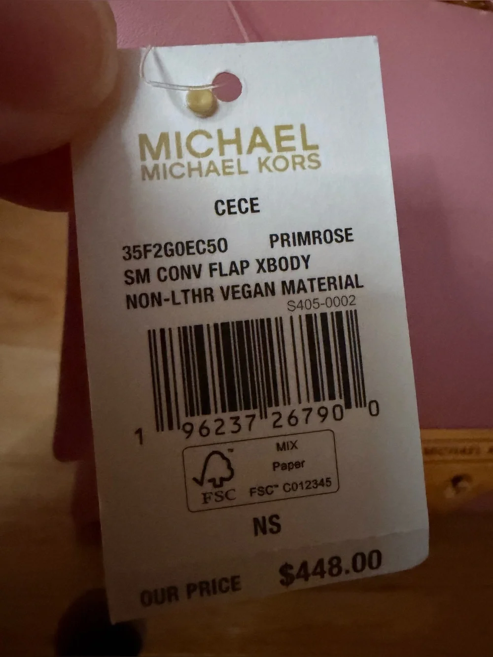 Michael Kors Cece Small Primrose Pink Shoulder Crossbody Bag